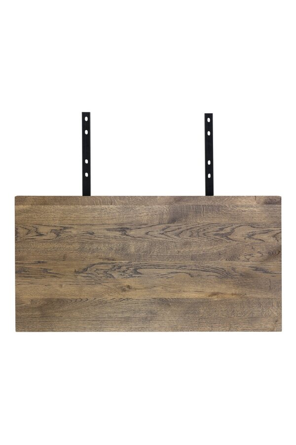 Verlängerungsplatten für Montpellier Tisch – Geräuchert, Eiche/Stahl, 95 x 50 x 4 cm – 2er-Set