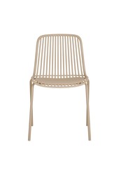Branson Garden Stuhl – sandfarben, stapelbar, 55 x 46,5 x 82 cm – 4er-Set