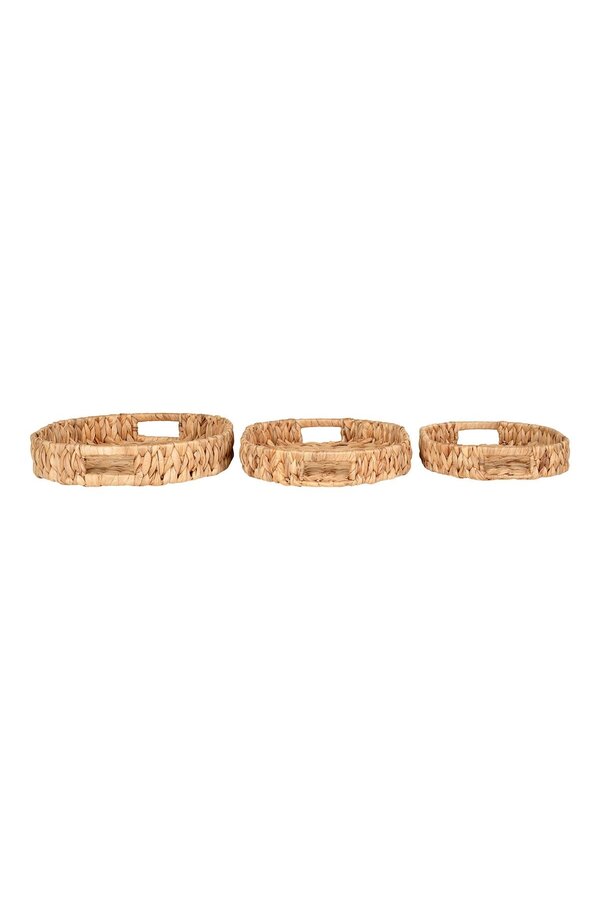 Estoril Tabletts – Natur, Wasserhyazinthe, 3er-Set