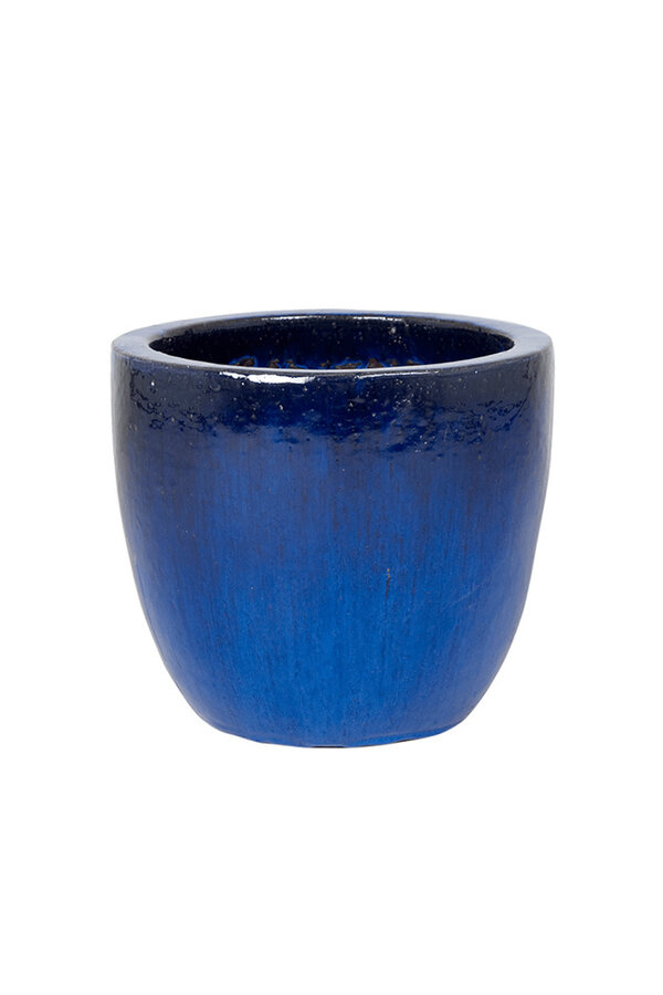Blumentopf Rund Blau