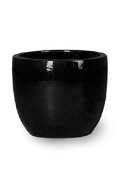 Blumentopf Rund Schwarz