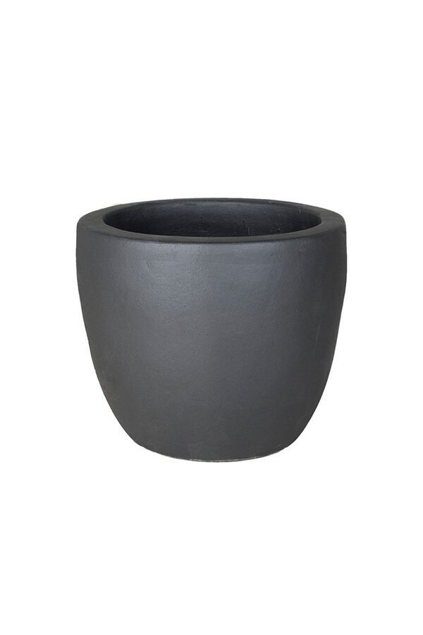 Blumentopf Rund Schwarz