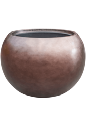 Baq Metallic Silver Leaf Globe matt coffee (mit Einsatzbehälter)