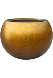 Baq Metallic Silver Leaf Globe matt coffee (mit Einsatzbehälter)