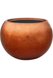 Baq Metallic Silver Leaf Globe matt coffee (mit Einsatzbehälter)