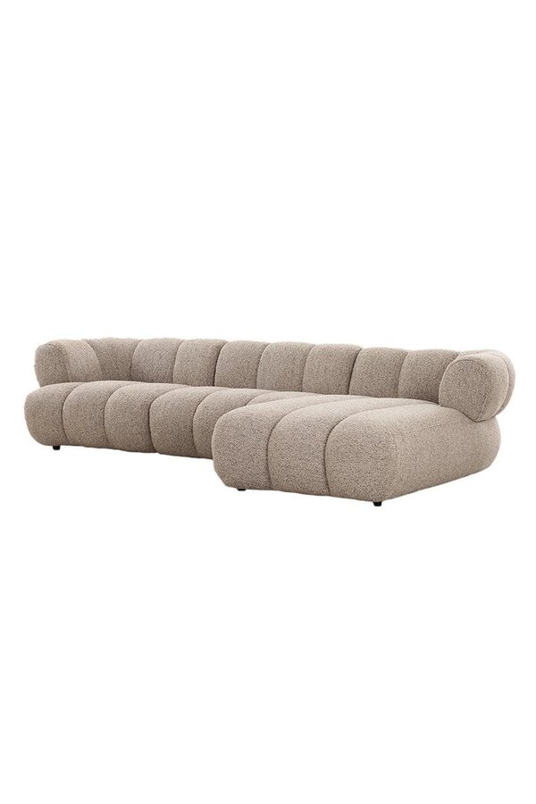 Bank New York 4-Sitzer (rechte Lounge) Sand Bouclé