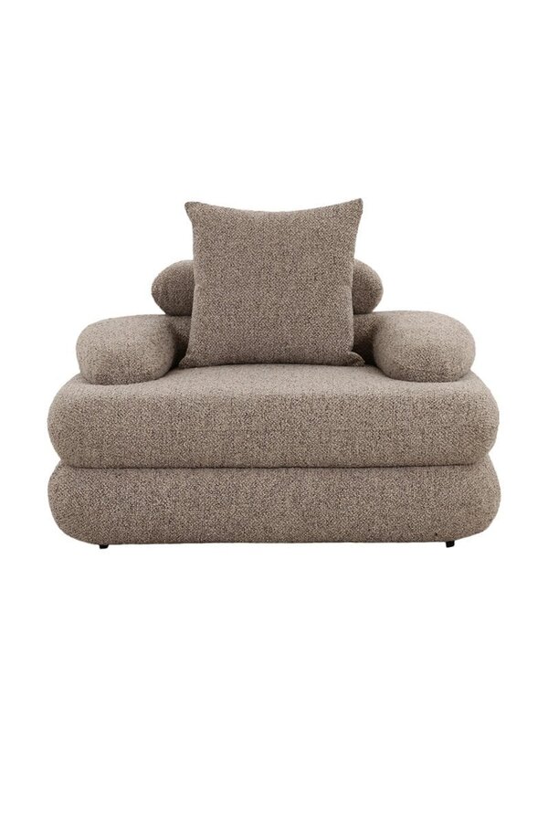 Cairo Loungesessel Sand Bouclé