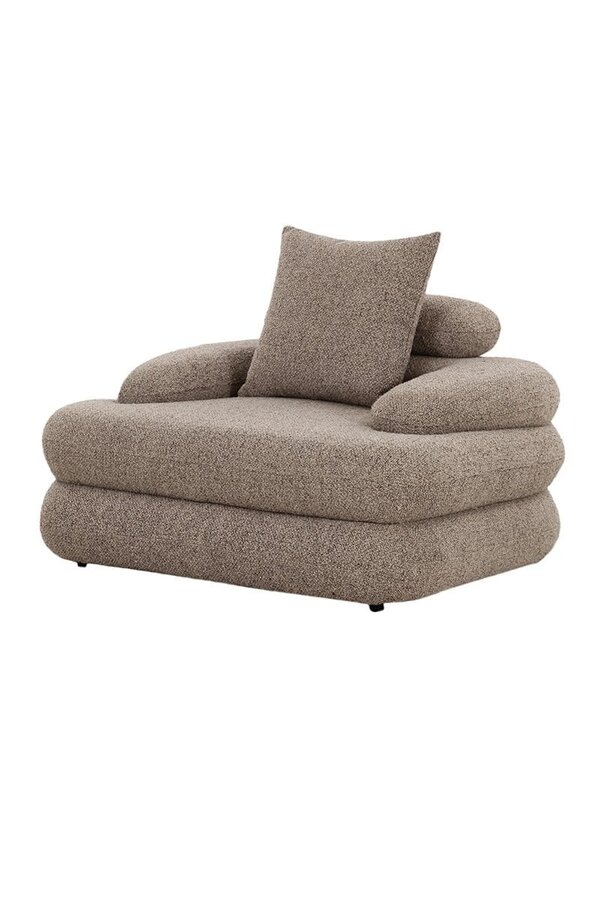 Cairo Loungesessel Sand Bouclé