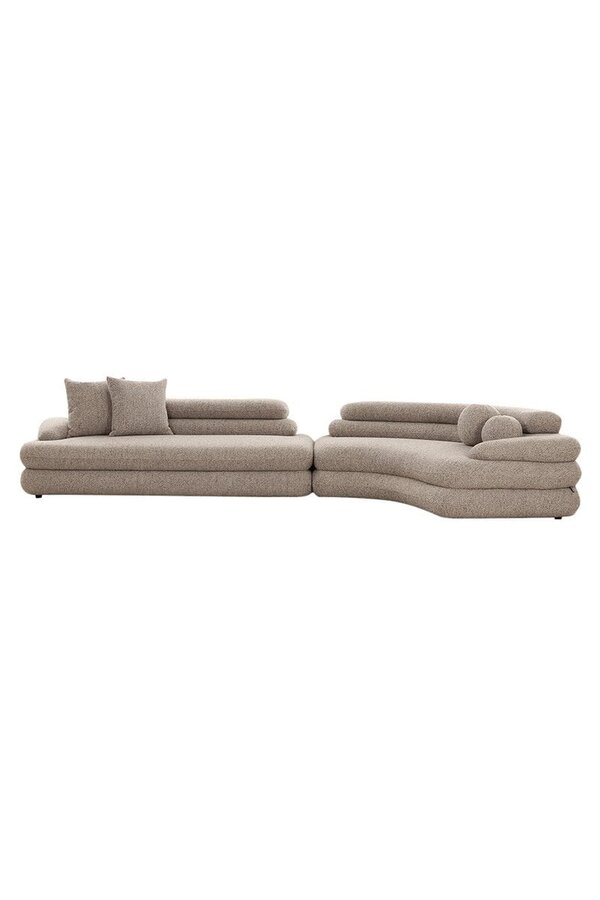 Cairo 6-Sitzer-Sofa Sand Bouclé