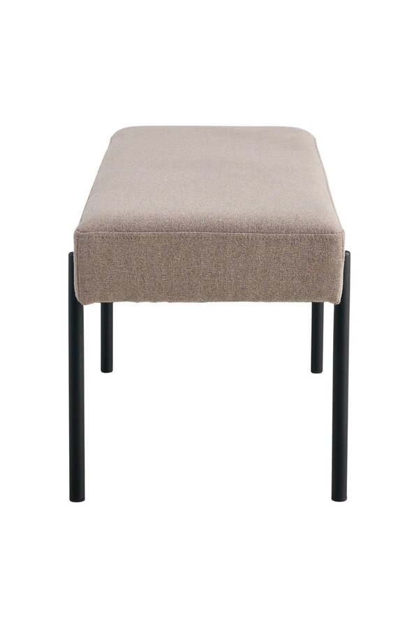 Swindon Bench – Bank, Stein mit schwarzen Beinen, 100 x 36 x 42,5 cm, HN1231