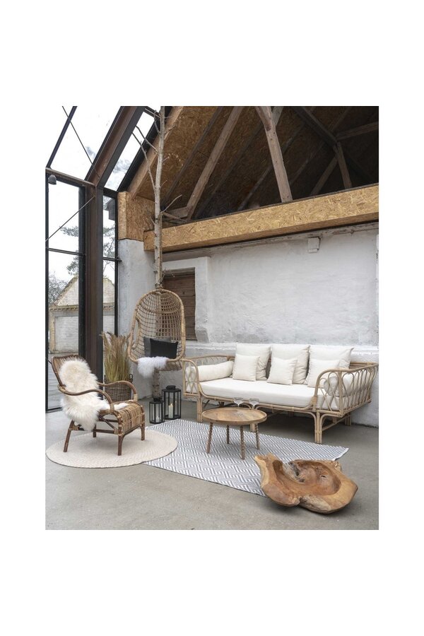Jammu Couchtisch – Natur, Ø 60 x 35 cm