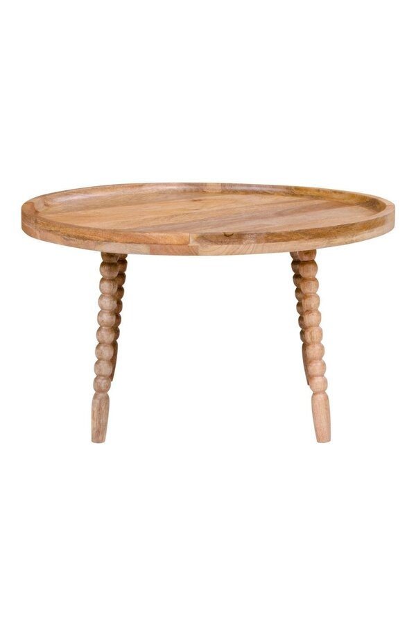 Jammu Couchtisch – Natur, Ø 60 x 35 cm
