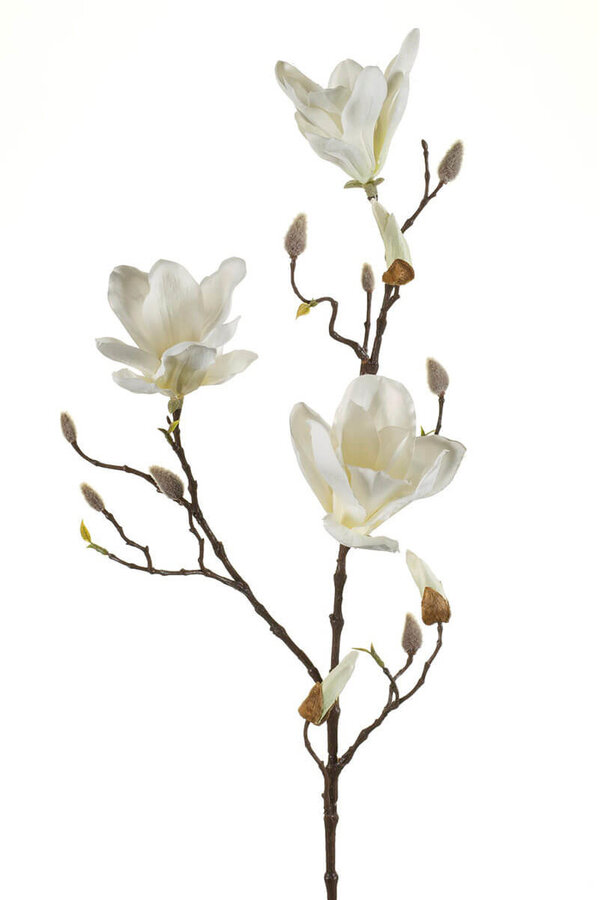 Magnolia weißer Kunstzweig L