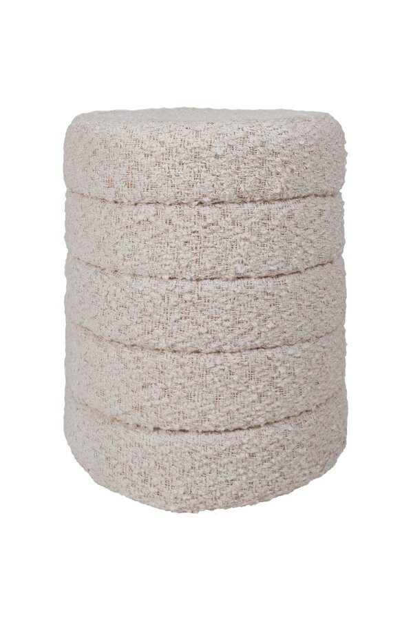 Pouf Rosa Natur 53 x ø43 cm