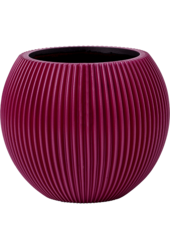 Capi Nature Groove Vase Kugel Intensiv Schwarz