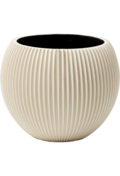 Capi Nature Groove Vase Kugel Intensiv Schwarz