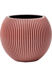 Capi Nature Groove Vase Kugel Intensiv Schwarz