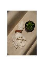 Die Leinenserviette – Weiß – 4er-Set