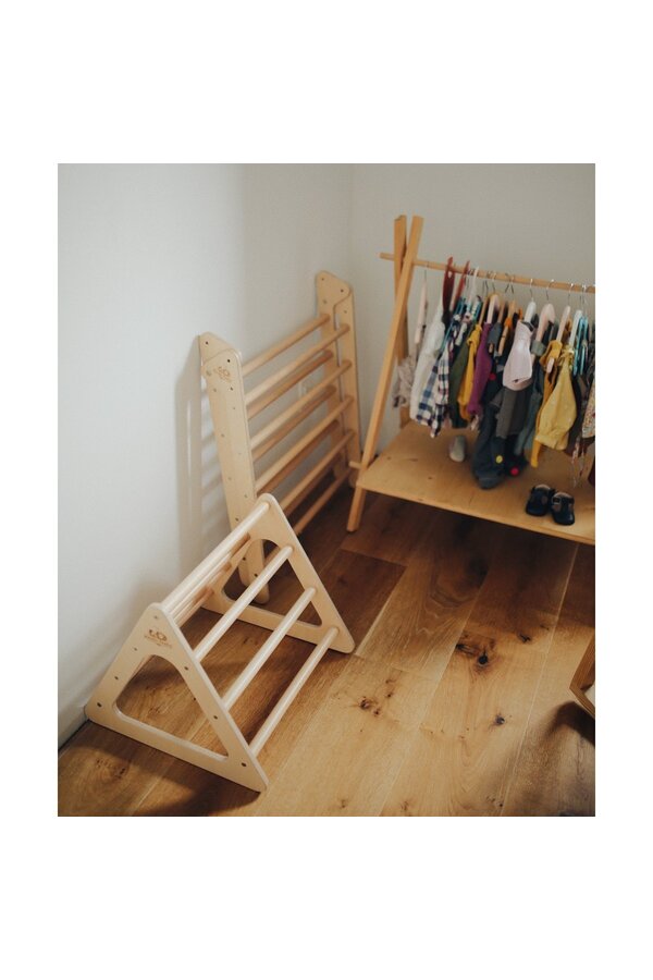 Kinderspielzeug Holz Pikler Dreieck / Dreieck Klettergerüst / Kletterdreieck – klein