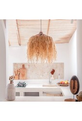 Bastlampenschirm mit langen Fransen | Lampenschirm | Pendelleuchte KAWI (2 Größen)