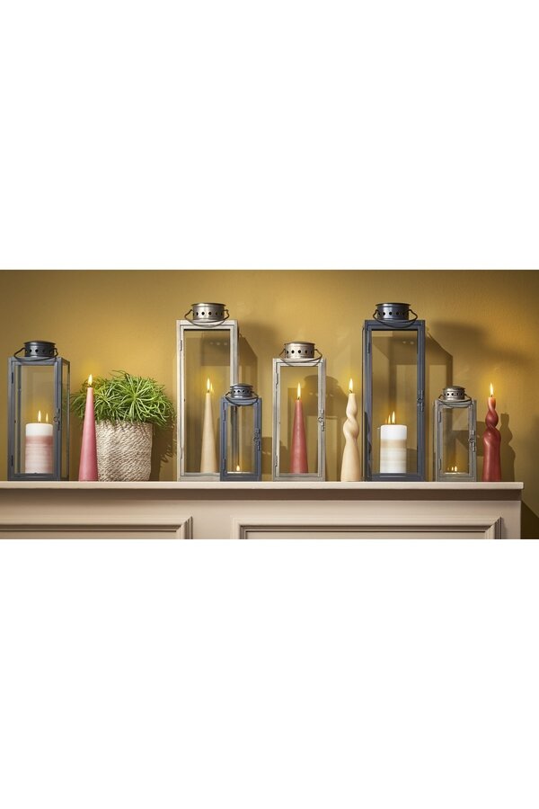 Arzilla Laterne – L14 x B13 x H35 cm – Schwarz