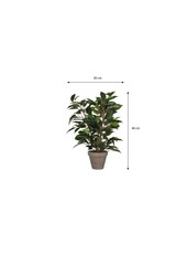 Ficus Natasja Künstliche Pflanze im Stan-Blumentopf – H40 x Ø30 cm – Grün