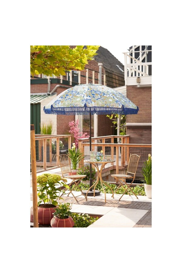 Blumenparasol – H238 x Ø220 cm – Blau