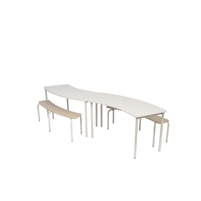 Sem gebogen bankje 156x25