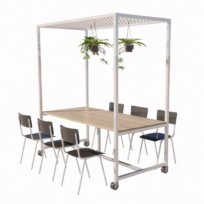 Marktkraam rechthoekige tafels