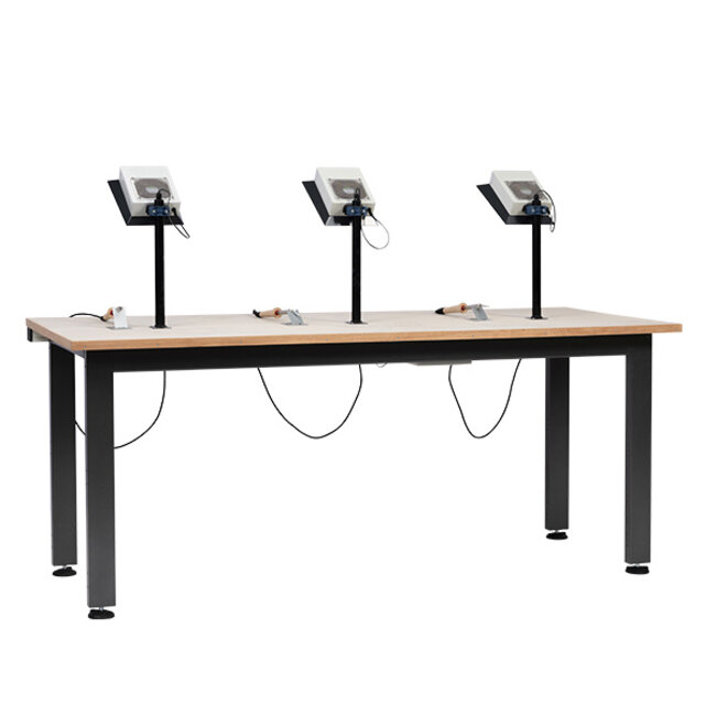 Soldeertafel met persoonlijke afzuiging rechthoek 200 x 80 cm