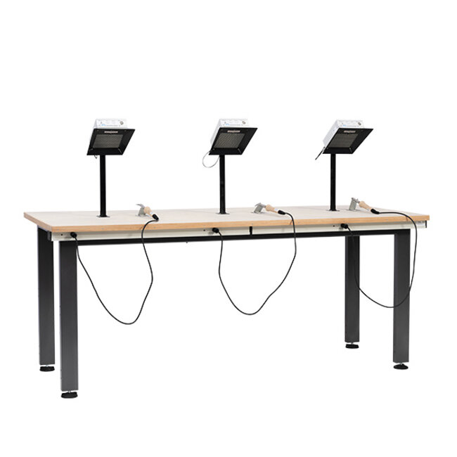 Soldeertafel met persoonlijke afzuiging rechthoek 200 x 80 cm