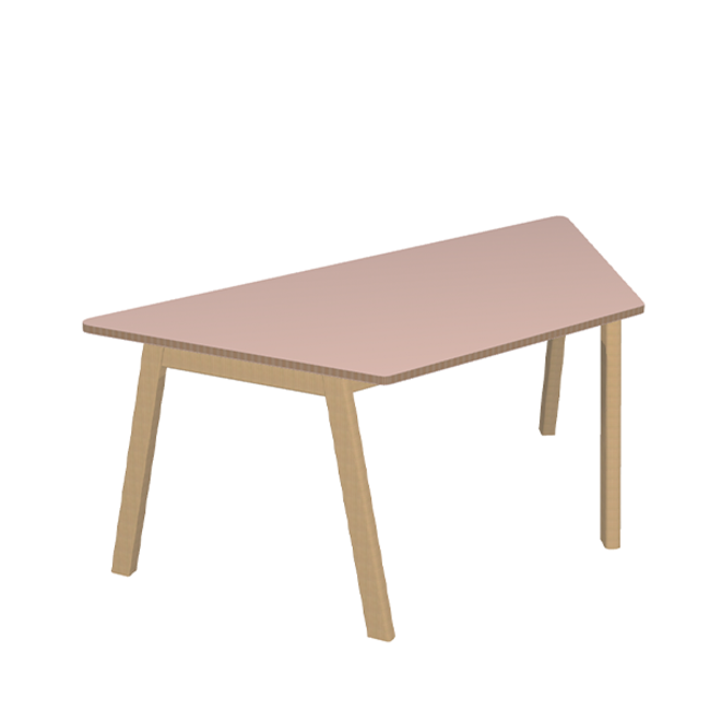 Evi groepstafel trapezium kleuters