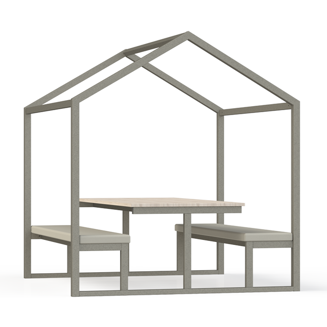 Fris leerhuis open H220 met gestoffeerde zitting