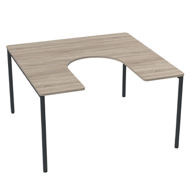 BCI Projectinrichting B.V. Twist rechte hoefijzervormige instructietafel