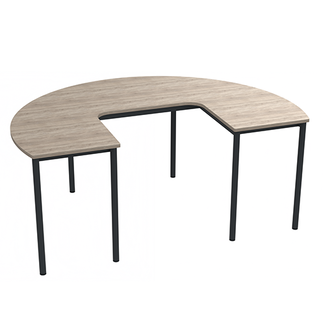 BCI Projectinrichting B.V. Twist ronde hoefijzervormige instructietafel