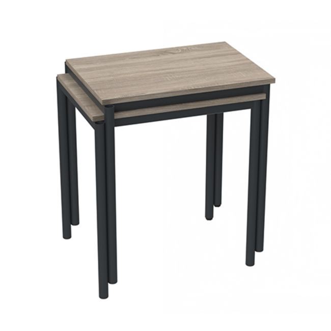 Twist stapelbare rechthoekige tafels