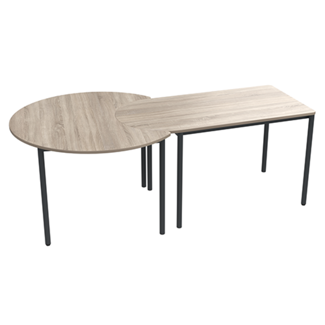 Twist rechthoekige tafel met ronding