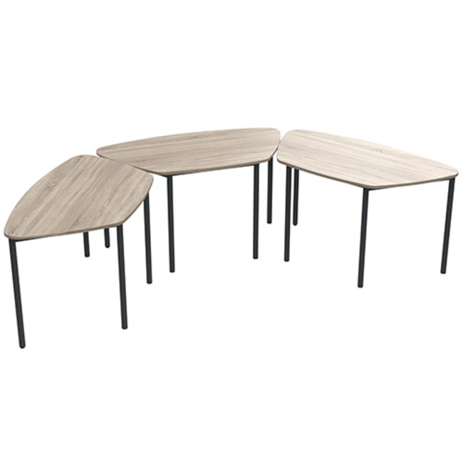 Twist Flow ronde trapezium tafel
