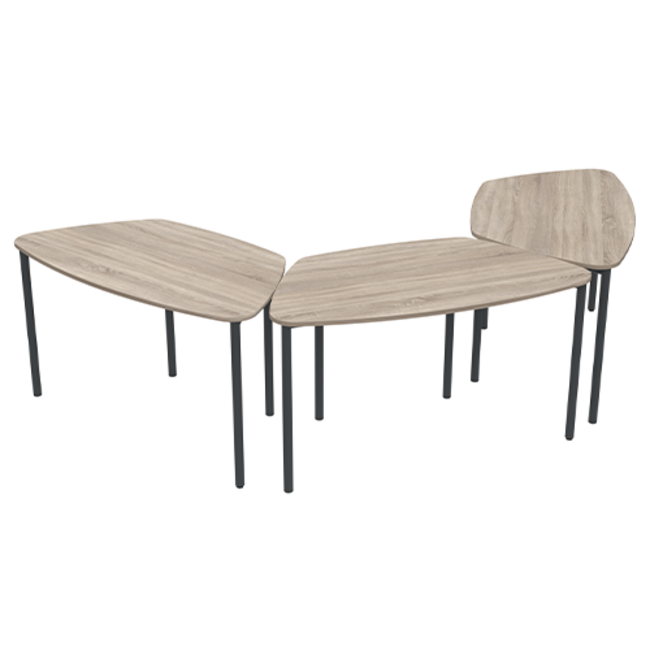 Twist Flow ronde trapezium tafel