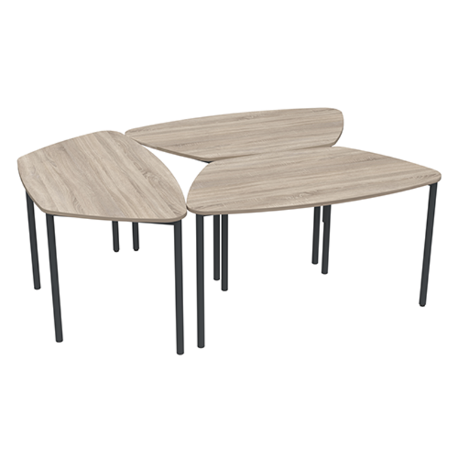 Twist Flow ronde trapezium tafel