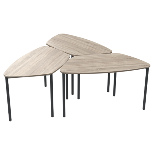 Twist Flow ronde trapezium tafel