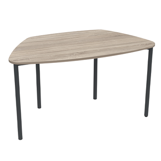 BCI Projectinrichting B.V. Twist Flow ronde trapezium tafel
