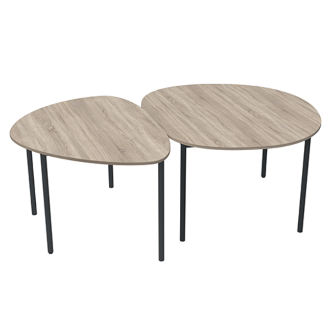 Twist Flow kiezel tafel