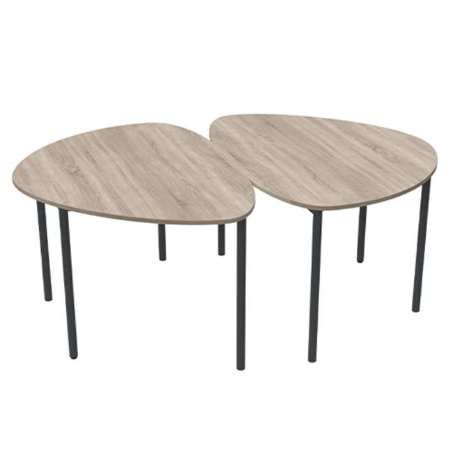 Twist Flow kiezel tafel