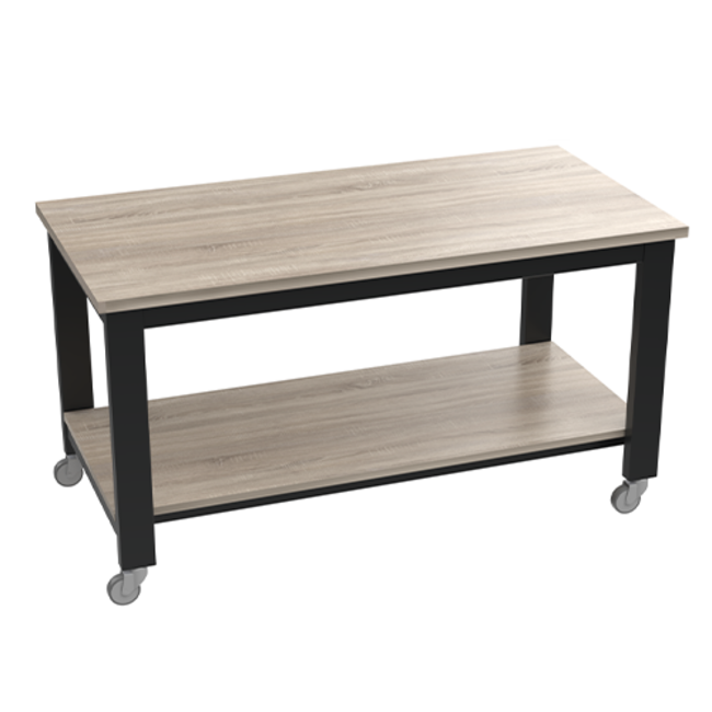 Walt werkbanken met onderblad en zwenkwielen