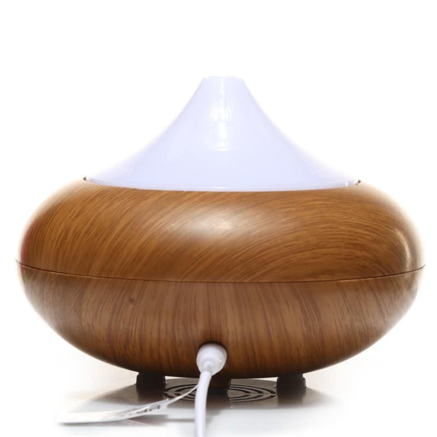 Eden geurolie Eden  Kleurveranderende Rond Hout effect USB Aroma Diffuser 100ml