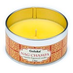 Golaka geurkaarsen Goloka Nag Champa Parafine Wax Geurkaars in blik