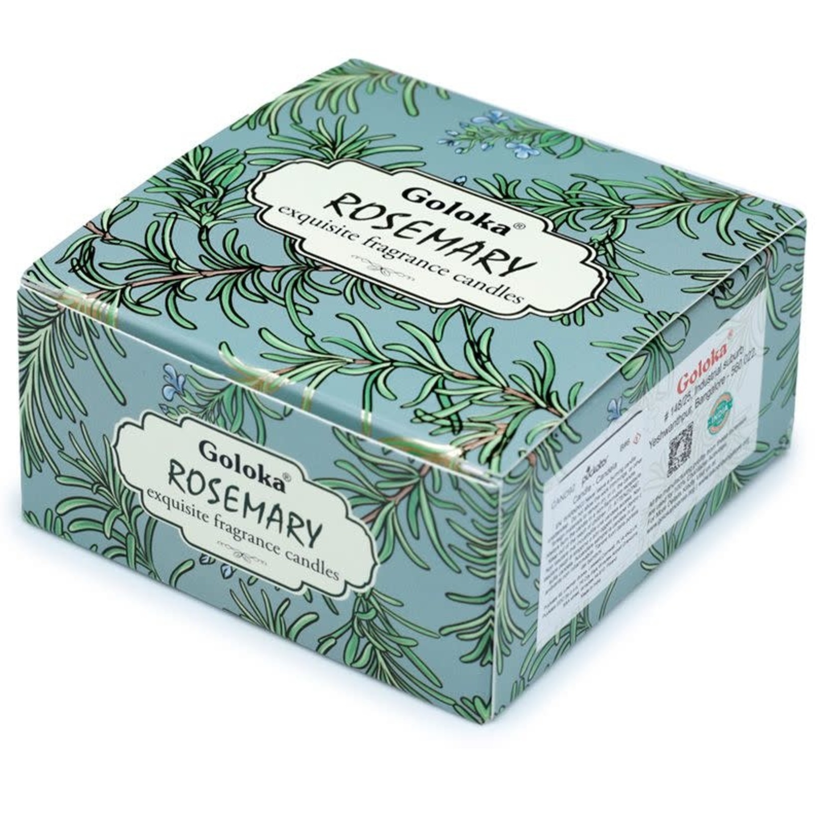 Golaka geurkaarsen Goloka Rozemarijn Parafine Wax Geurkaars in blik