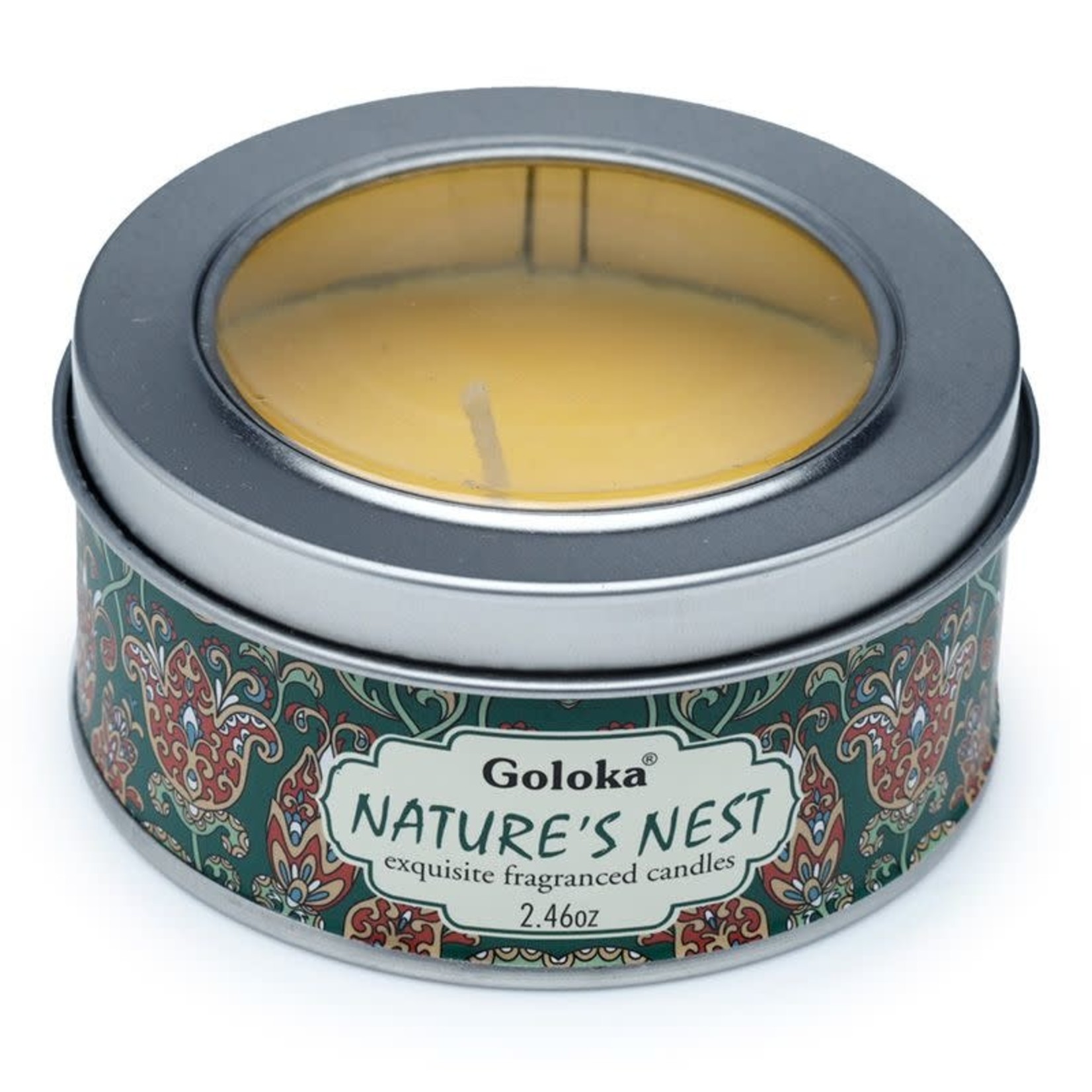 Golaka geurkaarsen Goloka Natures Nest Parafine Wax Geurkaars in blik
