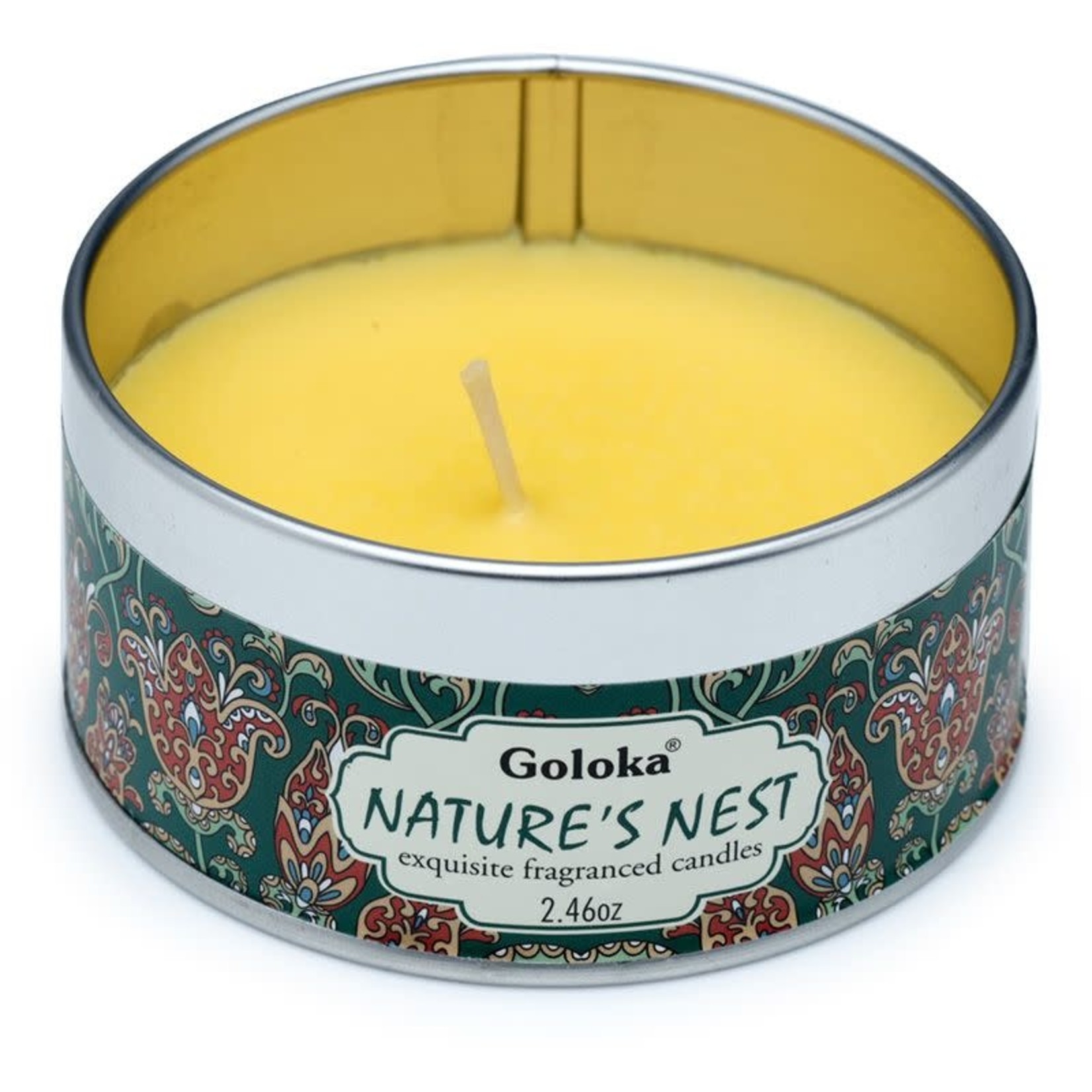 Golaka geurkaarsen Goloka Natures Nest Parafine Wax Geurkaars in blik